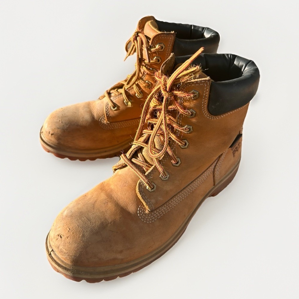 TIMBERLAND Pro 24/7 Direct Attach Steel Toe Boots Wmns 9 Wheat A1KJ8 Waterproof